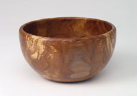 Bowl in spalted apple