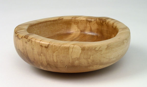 #1263 - Small Shallow Bowl in spalted birch