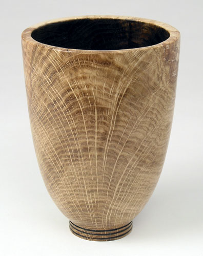 #1264 - Vase in garry oak
