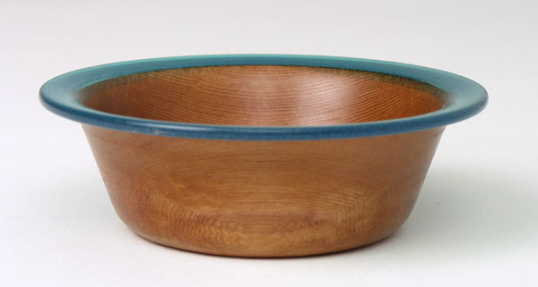 #1276 - Small Dish in cedar with epoxy rim