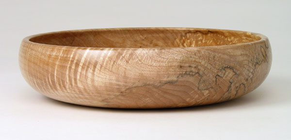 #1293 - Shallow Bowl in maple